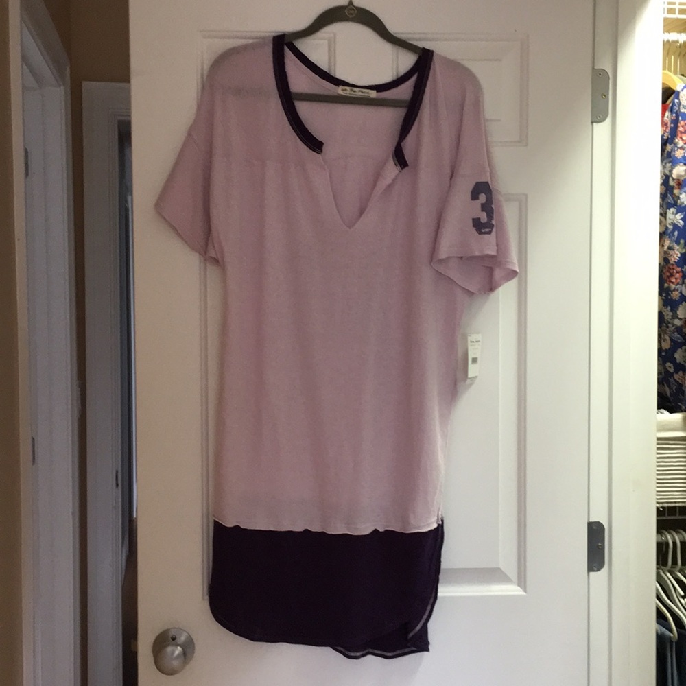 NWT Free People touchdown lilac mist tunic